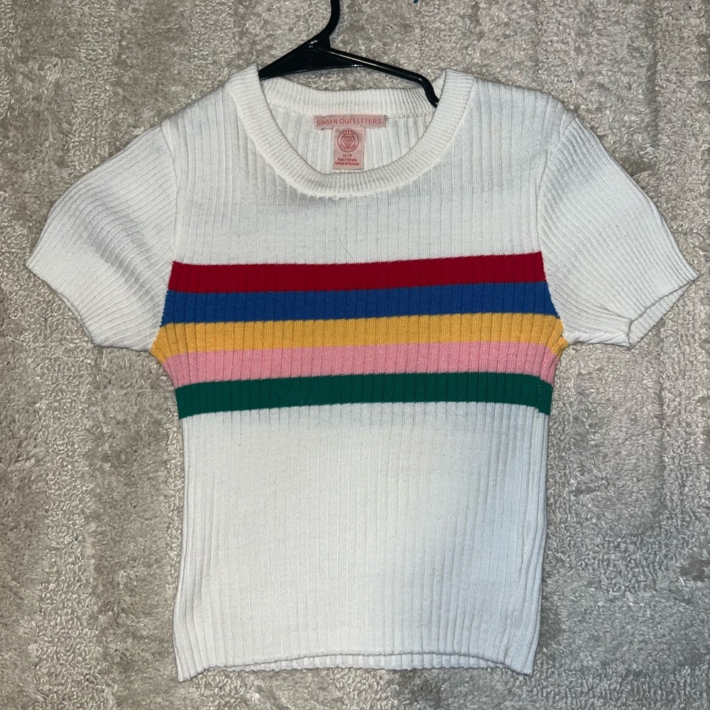Rainbow Sweater Top! Urban Outfitters